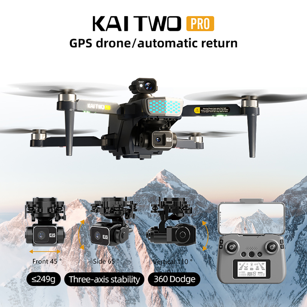 Drone Camera Professional - KAI TWO PRO GPS Drone 4K