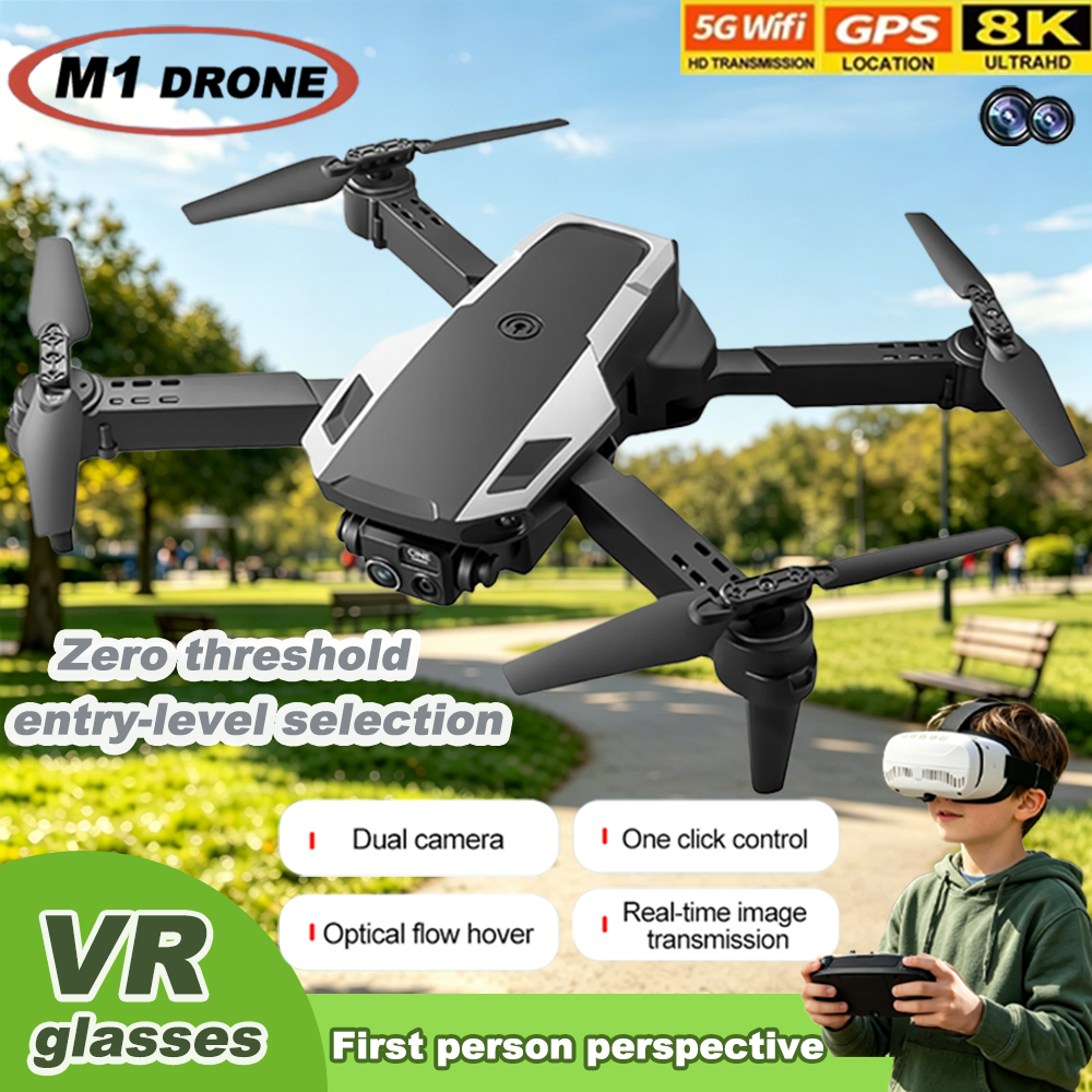 Drone Camera Night Vision - Foldable M1 VR Mini Drone RC