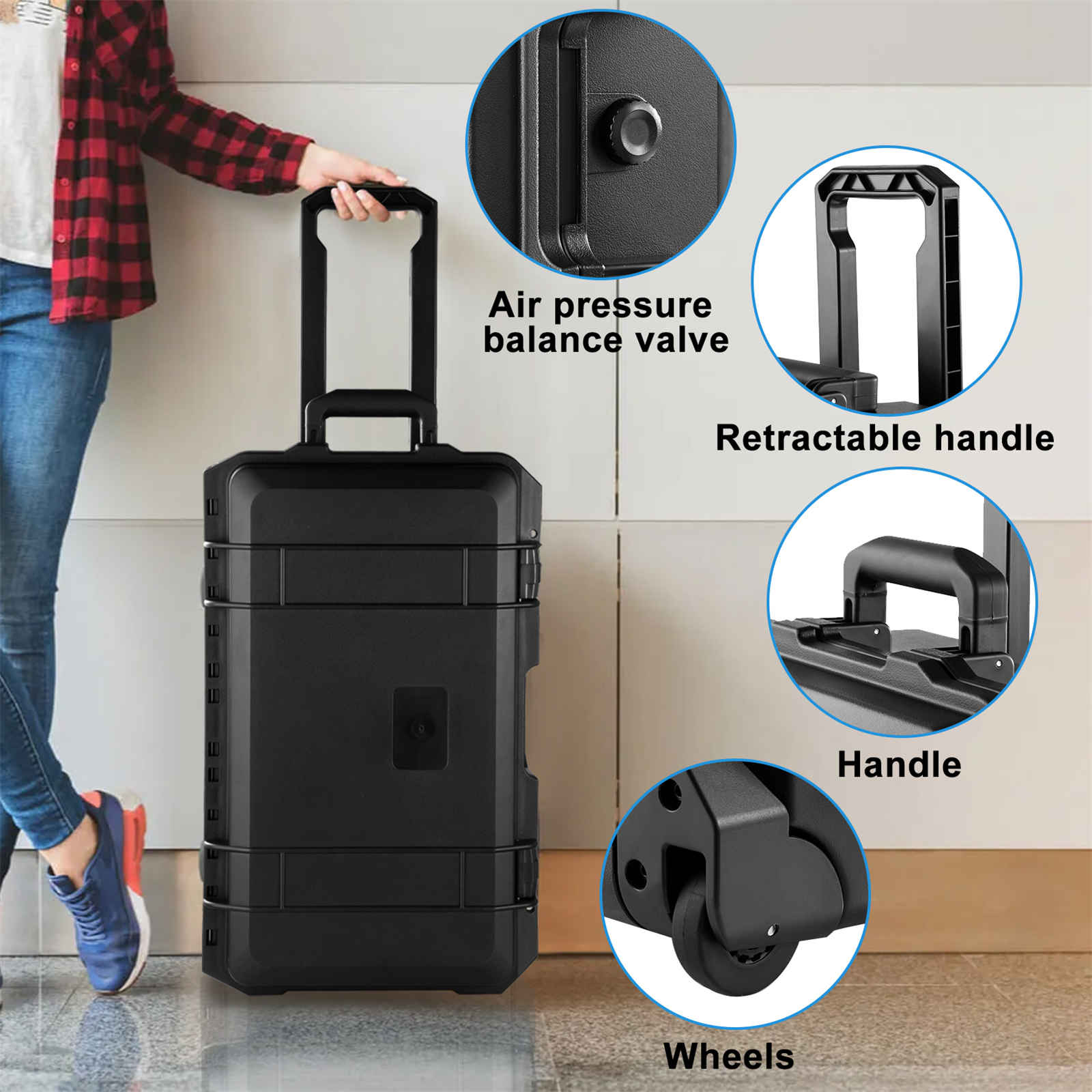 Rolling Camera Case, Portable  - Drone Camera Case avis et prix