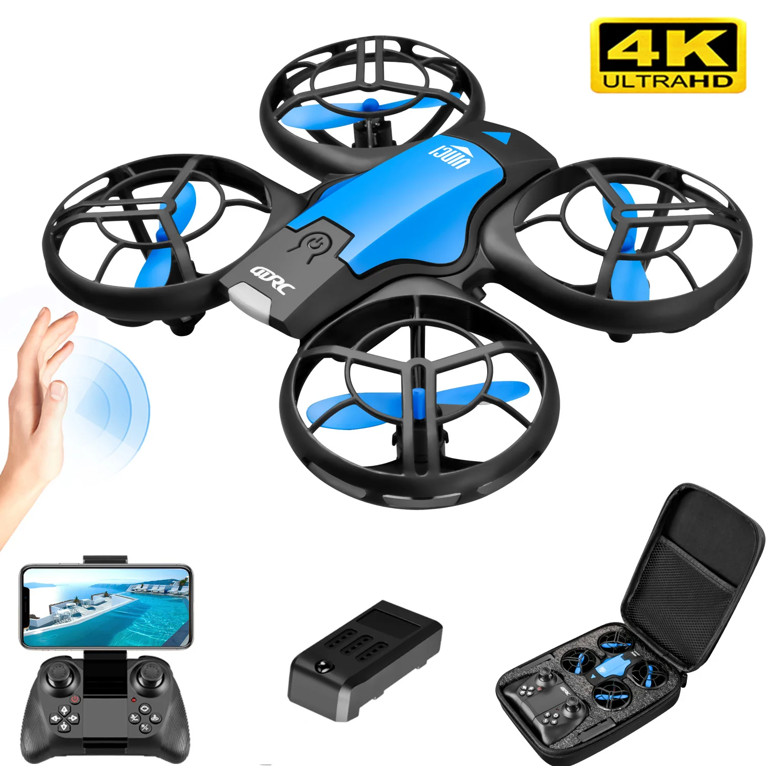 V8 New Mini Drone 4K Professio - Drone Camera Wide Angle avis et prix