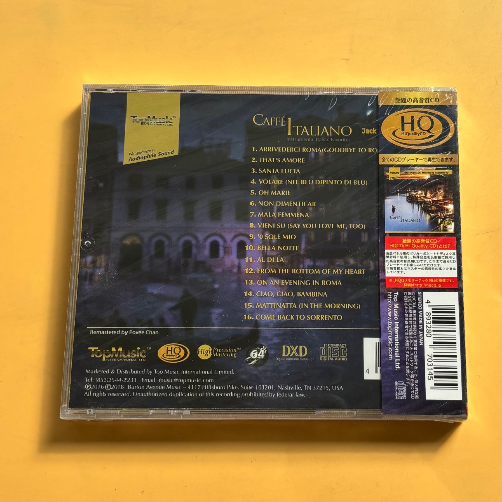 Ltalian Coffee Music CD Relaxi - Drone Camera Stabilized avis et prix