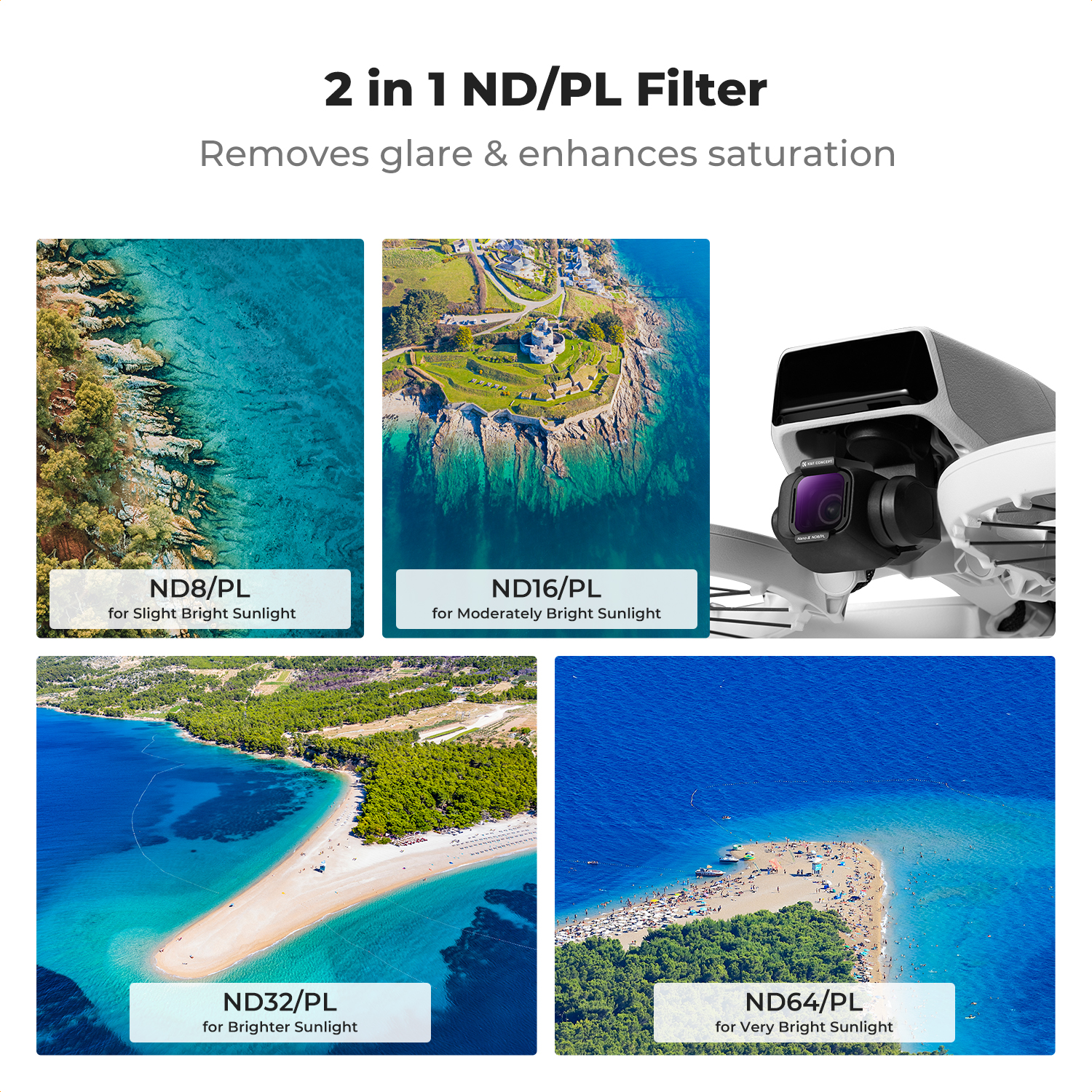 K&F Concept ND/PL Filter Set f - Drone Camera Filter avis et prix