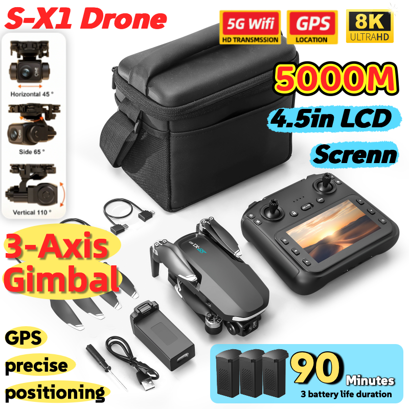 S-X1 MAX GPS Drone with 3-Axis - Drone Camera Thermal avis et prix