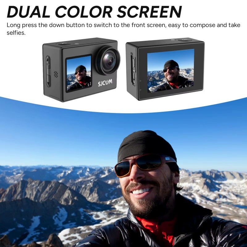 Dual Screen-SJ4000 SJCAM Helme - Drone Camera Action avis et prix