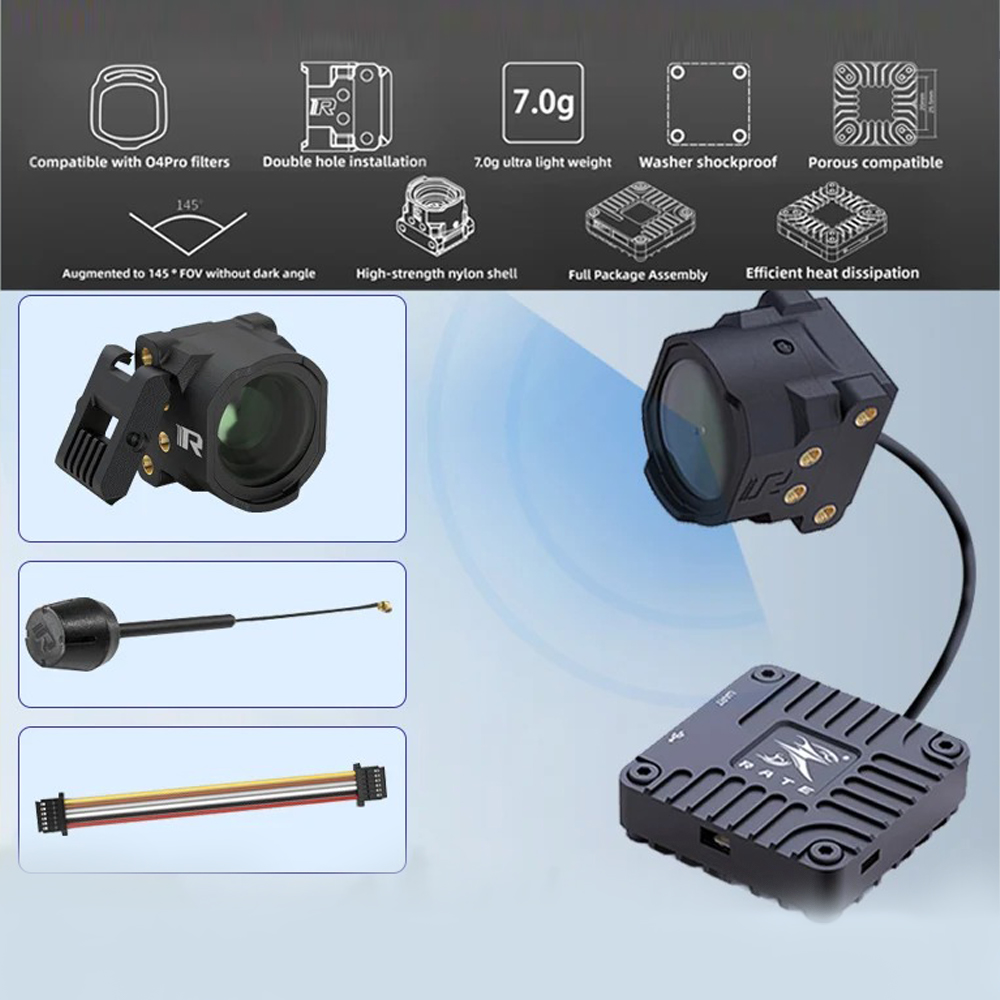 RATE O4 Lite Air Unit CNC Kit  - Drone Camera Case avis et prix