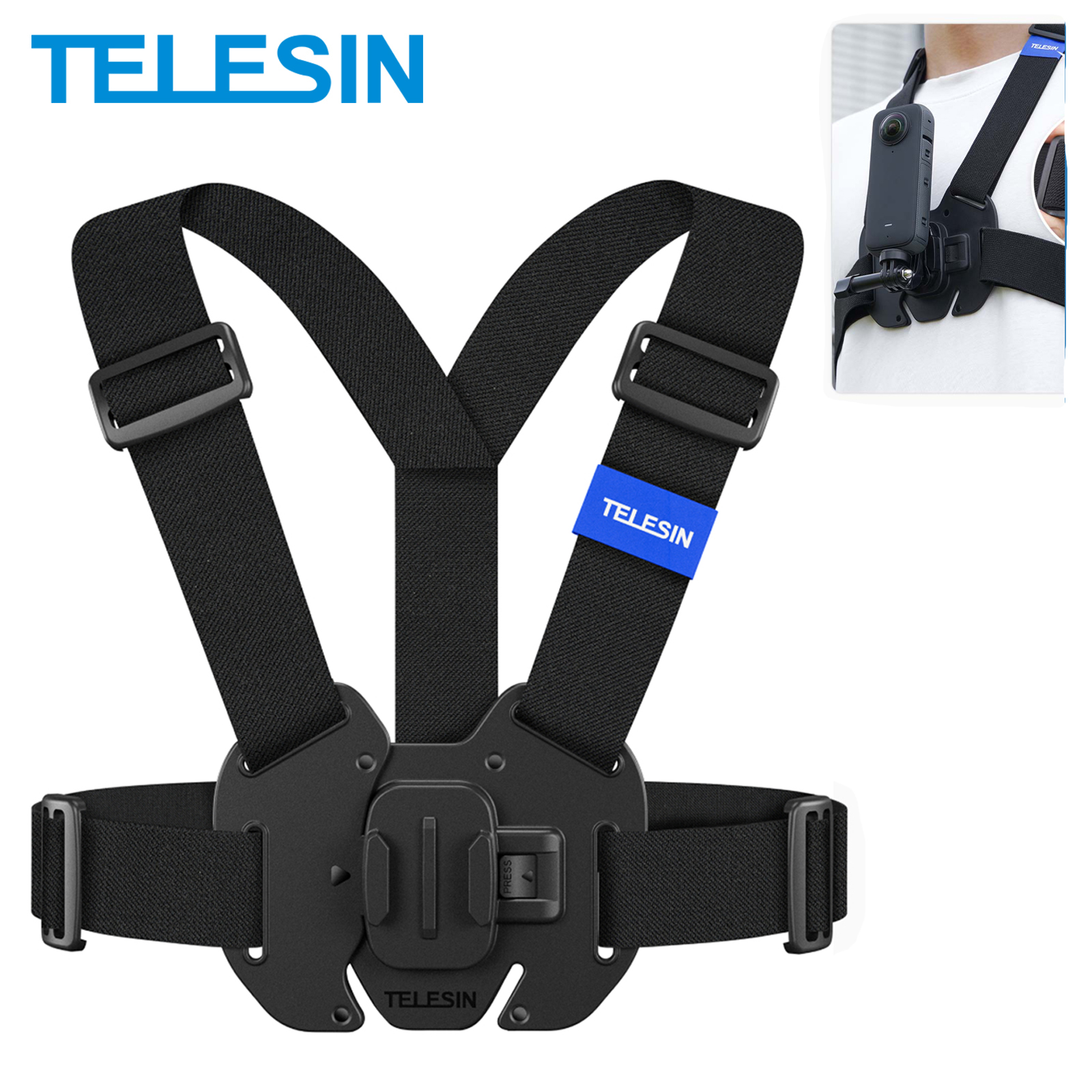 TELESIN Chest Strap Mount Wais - Drone Camera Action avis et prix
