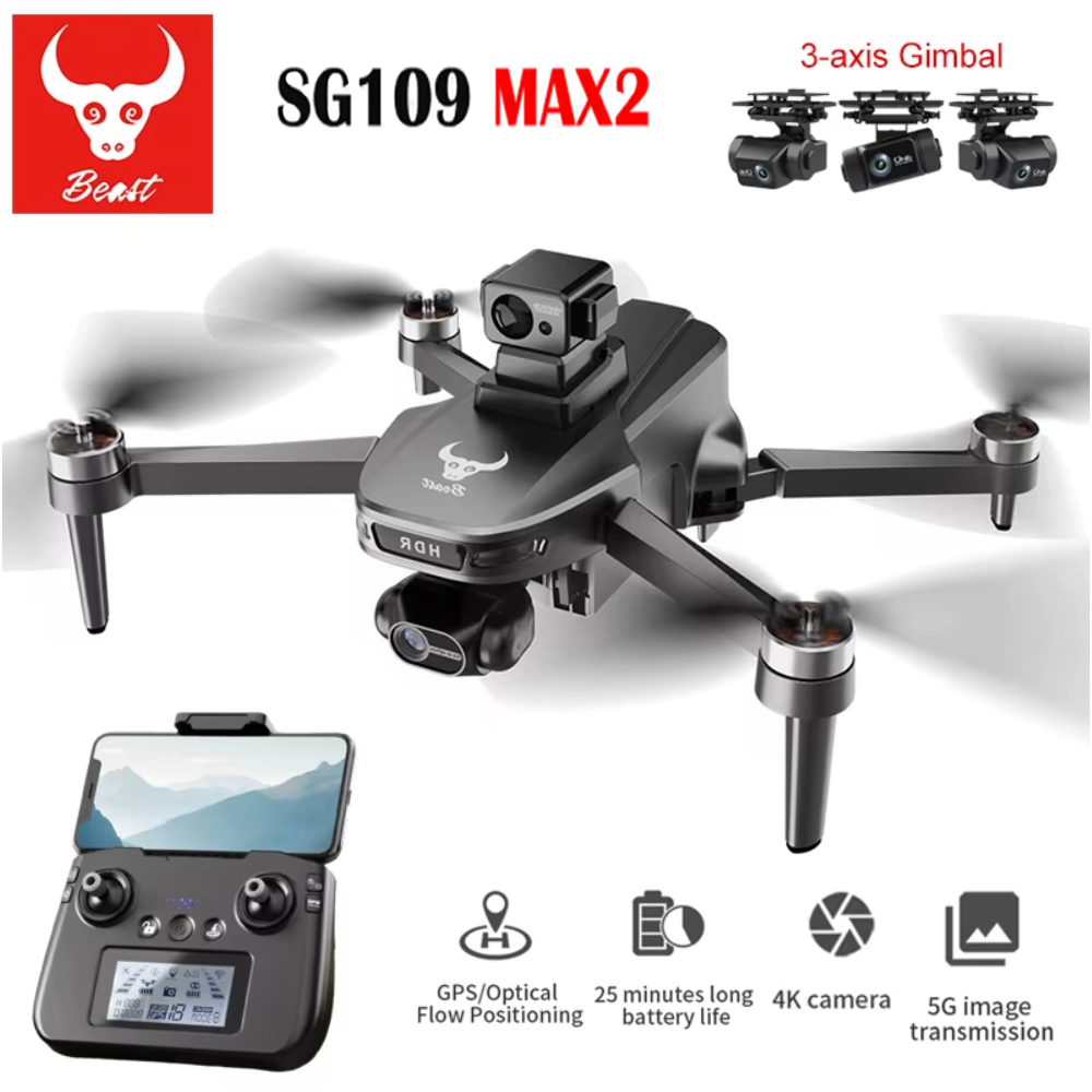 SG109 MAX2 Professional FPV 8K - Drone Camera With Gimbal avis et prix
