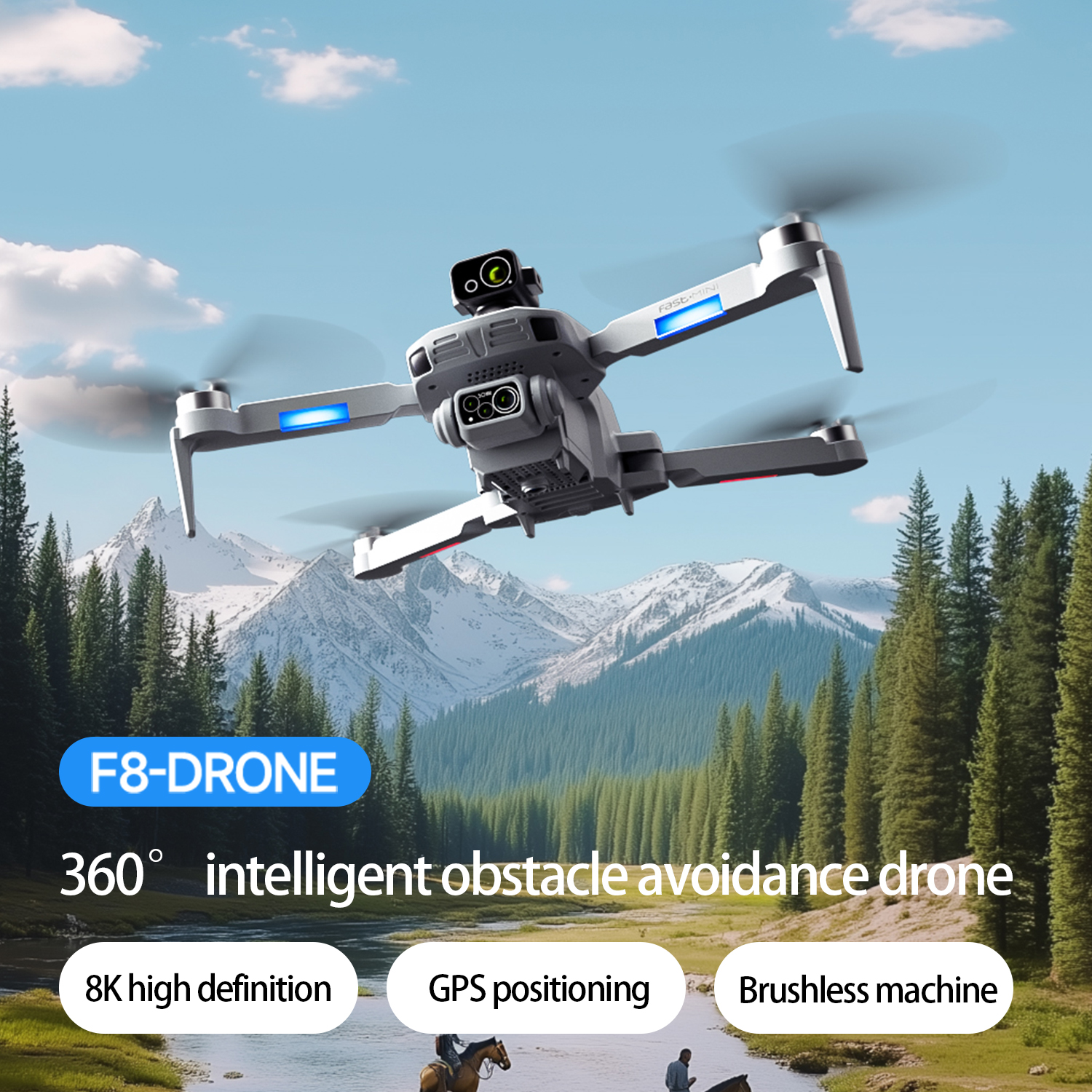 F8 MAX GPS Drone Professional  - Drone Camera Mount avis et prix
