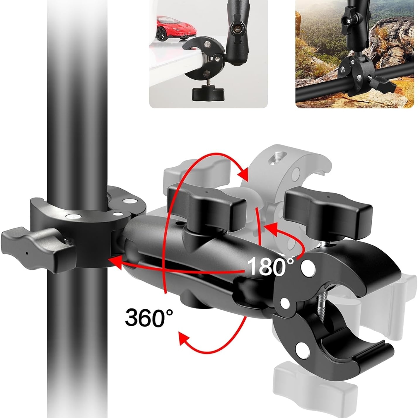 Double Clip Crab Super Clamp C - Drone Camera Action avis et prix