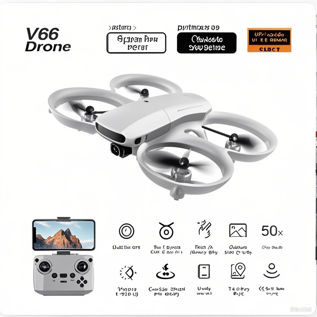 V66 Mini Remote Control Positi - Drone Camera Wide Angle avis et prix