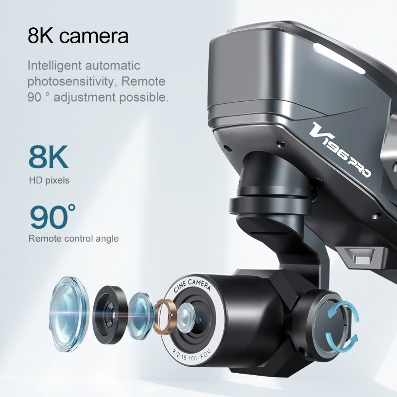 2025 V196 Automatic Obstacle A - Drone Camera 4K avis et prix